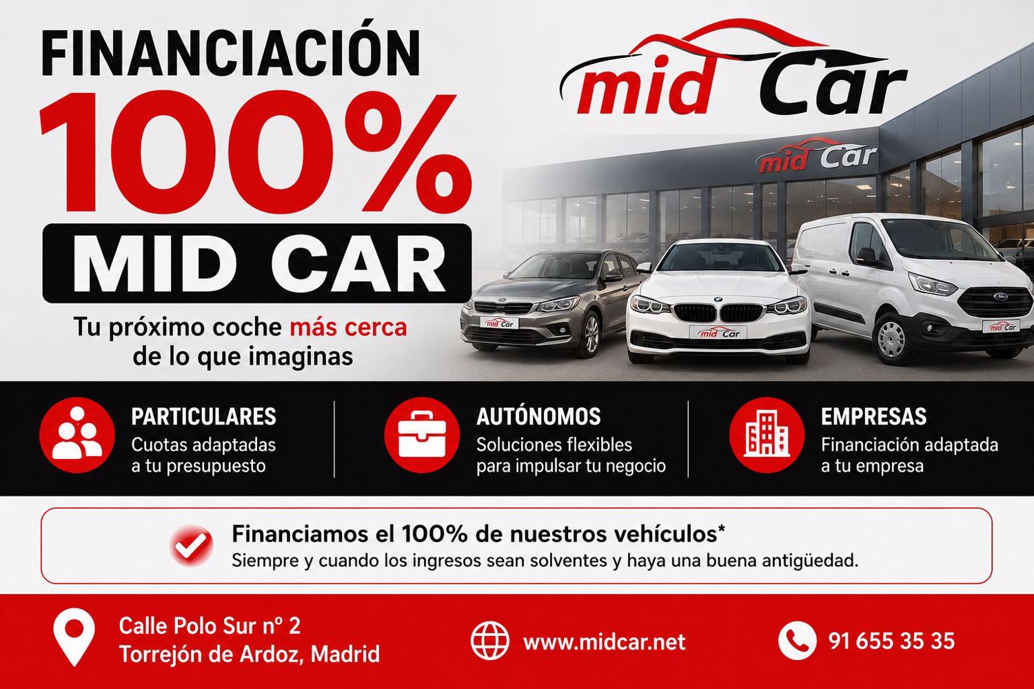 Financiación 100% en MID CAR: Tu próximo vehículo más cerca de lo que imaginas