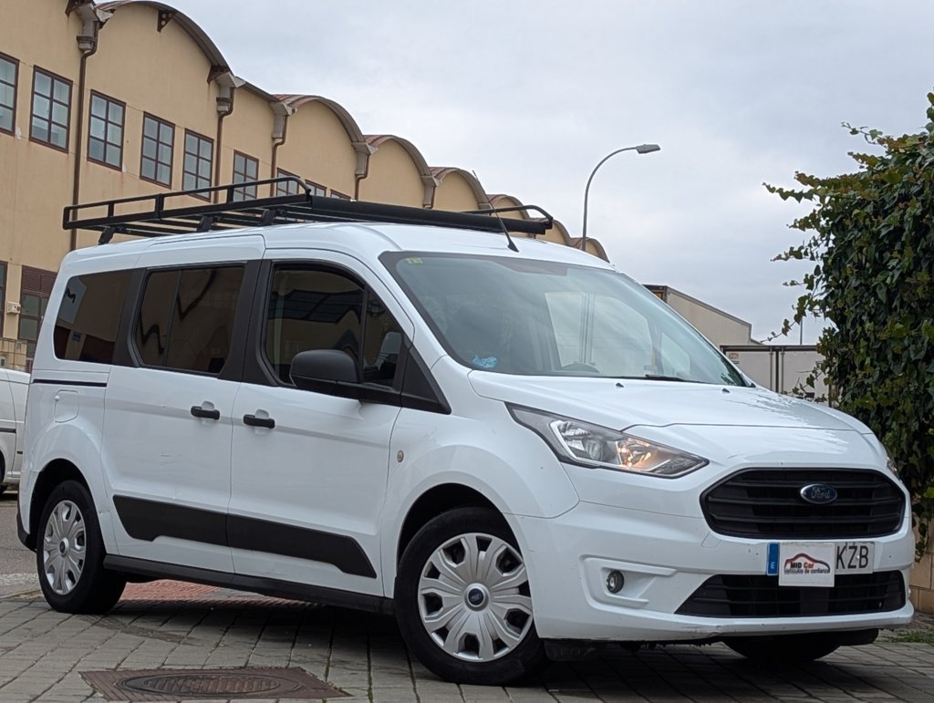 MIDCar coches ocasión Madrid Ford Transit Connect Kombi 1.5 Tdci S/s Trend 230 L2 120Cv, 6 Velocidades, Etiqueta medioambiental C IVA y Garantía Incl