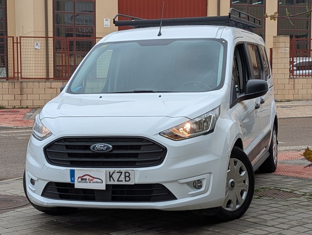 MIDCar coches ocasión Madrid Ford Transit Connect Kombi 1.5 Tdci S/s Trend 230 L2 120Cv, 6 Velocidades, Etiqueta medioambiental C IVA y Garantía Incl