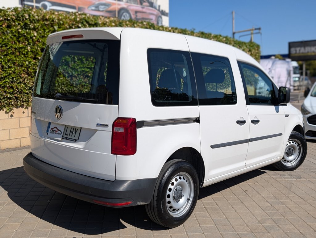 MID Car coches ocasión Madrid Volkswagen Caddy Kombi 1.4 TGI GNC 110Cv Etiqueta ECO IVA y garantía Inc Nacional Pocos km