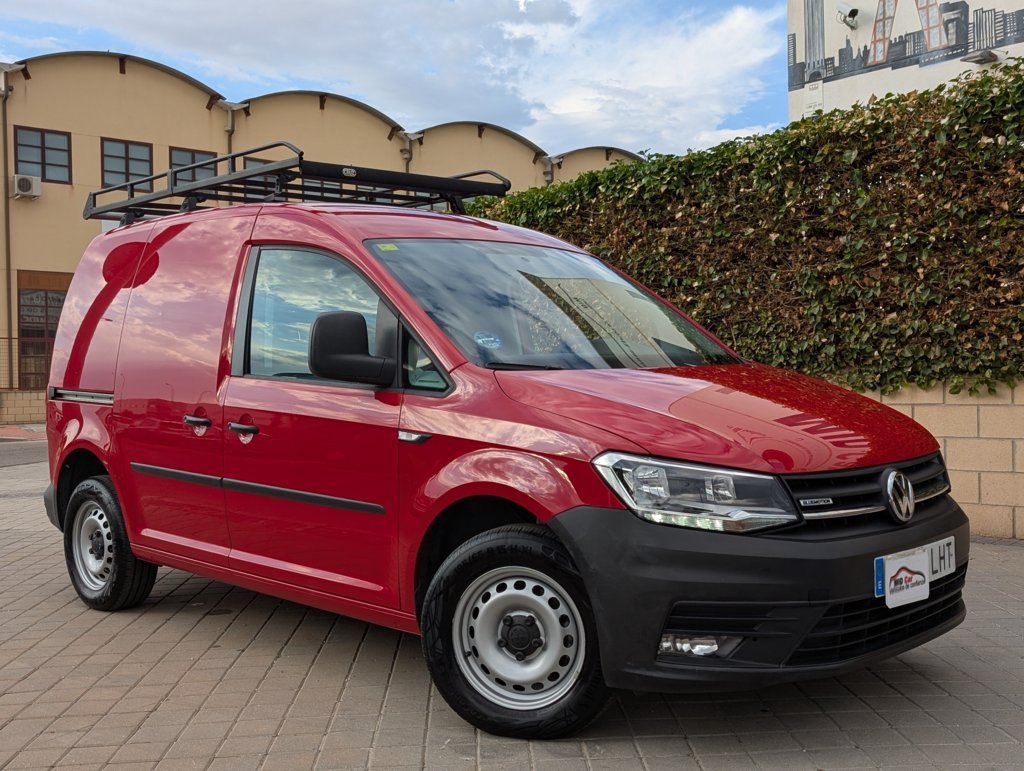 MIDCar coches ocasión Madrid Vw Caddy 1.4TGI GNC Hybrid Etiqueta ECO 110Cv IVA y Garantía Incl Nacional Color Rojo