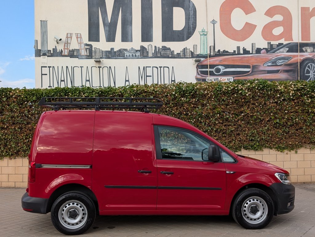 MIDCar coches ocasión Madrid Vw Caddy 1.4TGI GNC Hybrid Etiqueta ECO 110Cv IVA y Garantía Incl Nacional Color Rojo