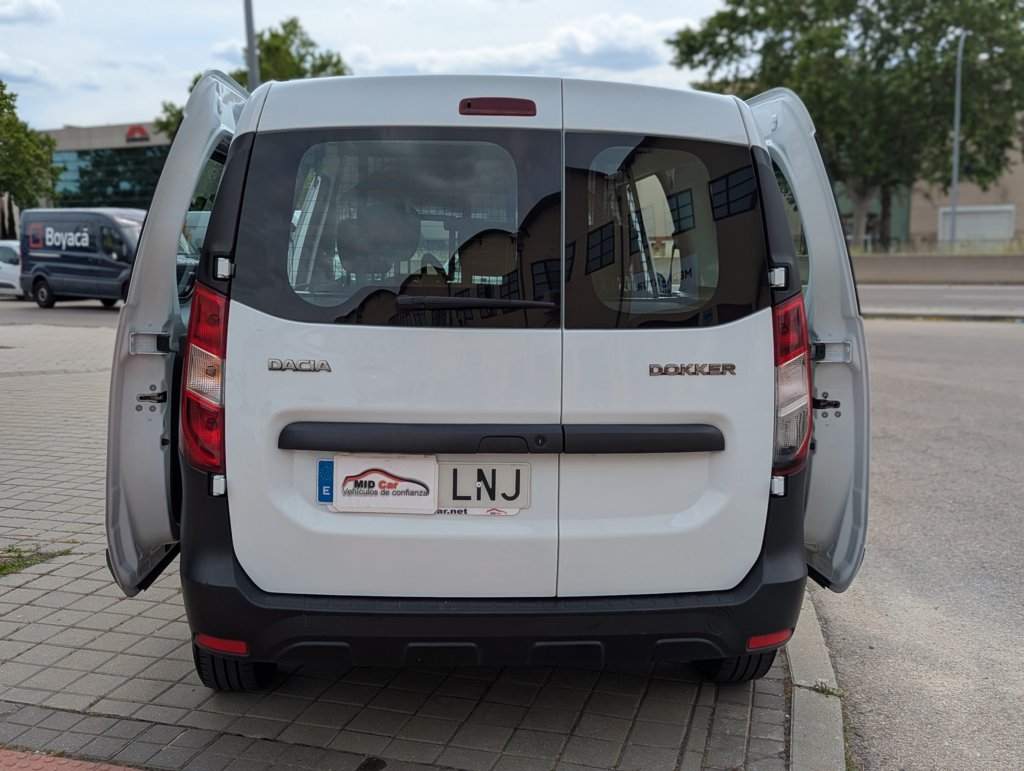 MIDCar coches ocasión Madrid Dacia Dokker Van Essential  Combi 5 Plazas, 1.6 110Cv  ECO-G N1, GLP  Híbrido