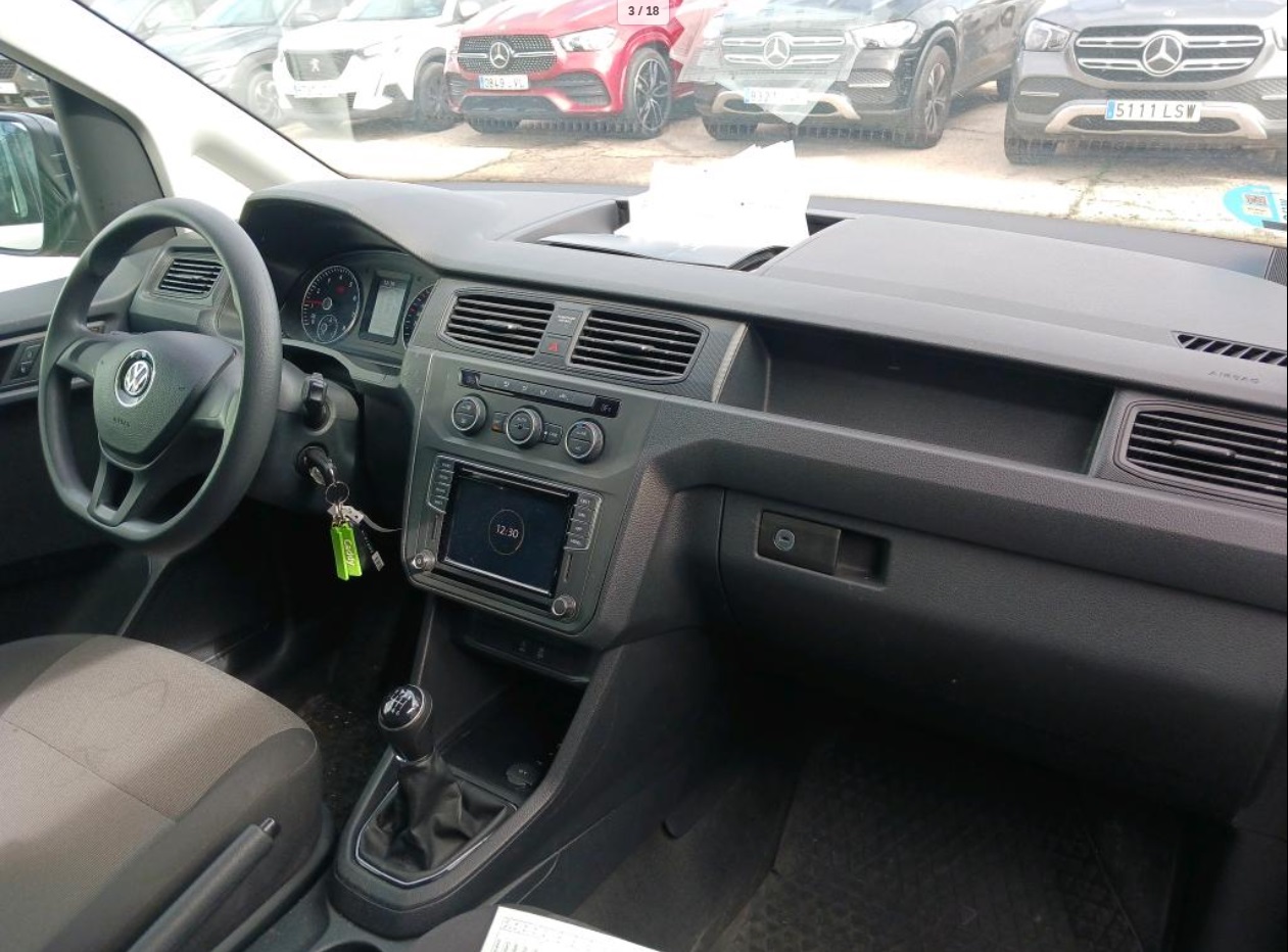 MIDCar coches ocasión Madrid Volkswagen Caddy Maxi Furgón 1.4 TGI Etiqueta ECO Profesional  81kW BM 110Cv  IVA y garantía Incl