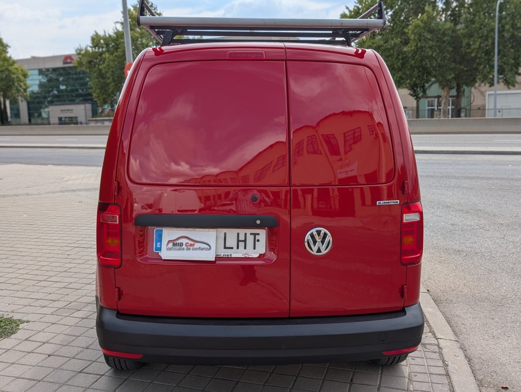 MID Car coches ocasión Madrid Vw Caddy 1.4TGI GNC Hybrid Etiqueta ECO 110Cv IVA y Garantía Incl Nacional Color Rojo