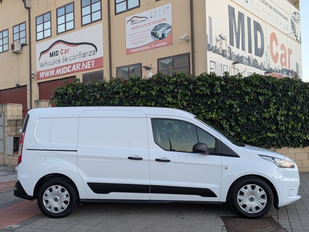 MIDCar coches ocasión Madrid Ford Transit Connect L2 210 1.5Ecoblue Trend Automatico 3 Plazas 120Cv IVA y Garantía Incl