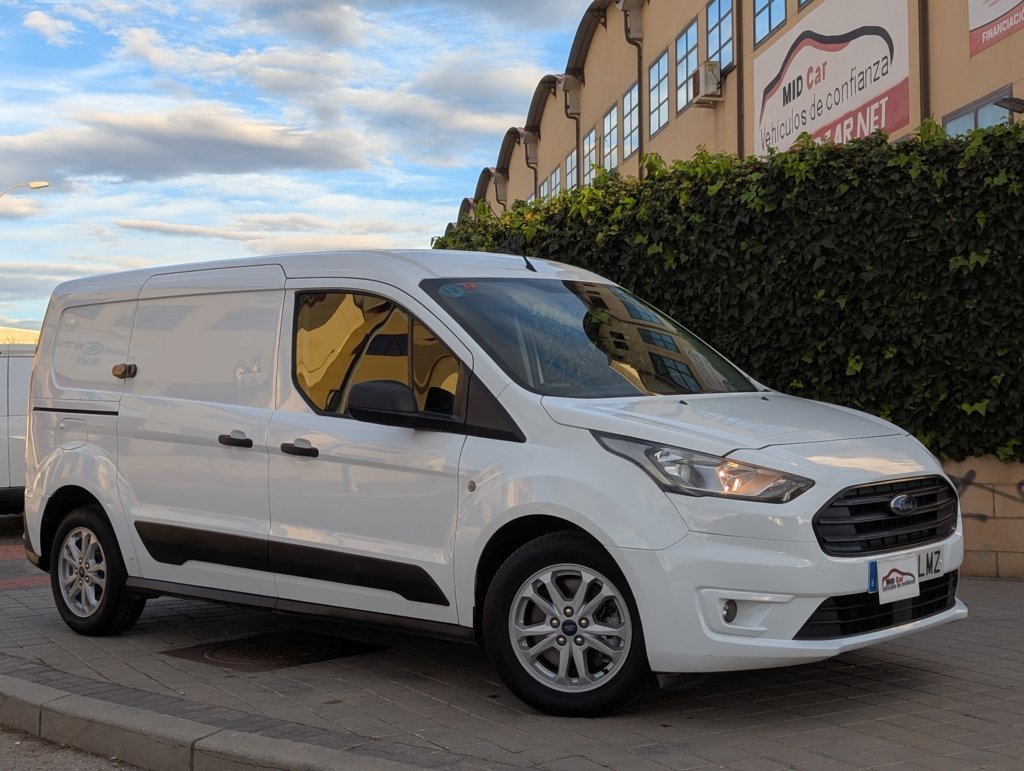 MIDCar coches ocasión Madrid Ford Transit Connect Van 1.5EcoBlue  Trend 240  S&S Trend L2, 3 Plazas, 6 Velocidades, 120Cv,