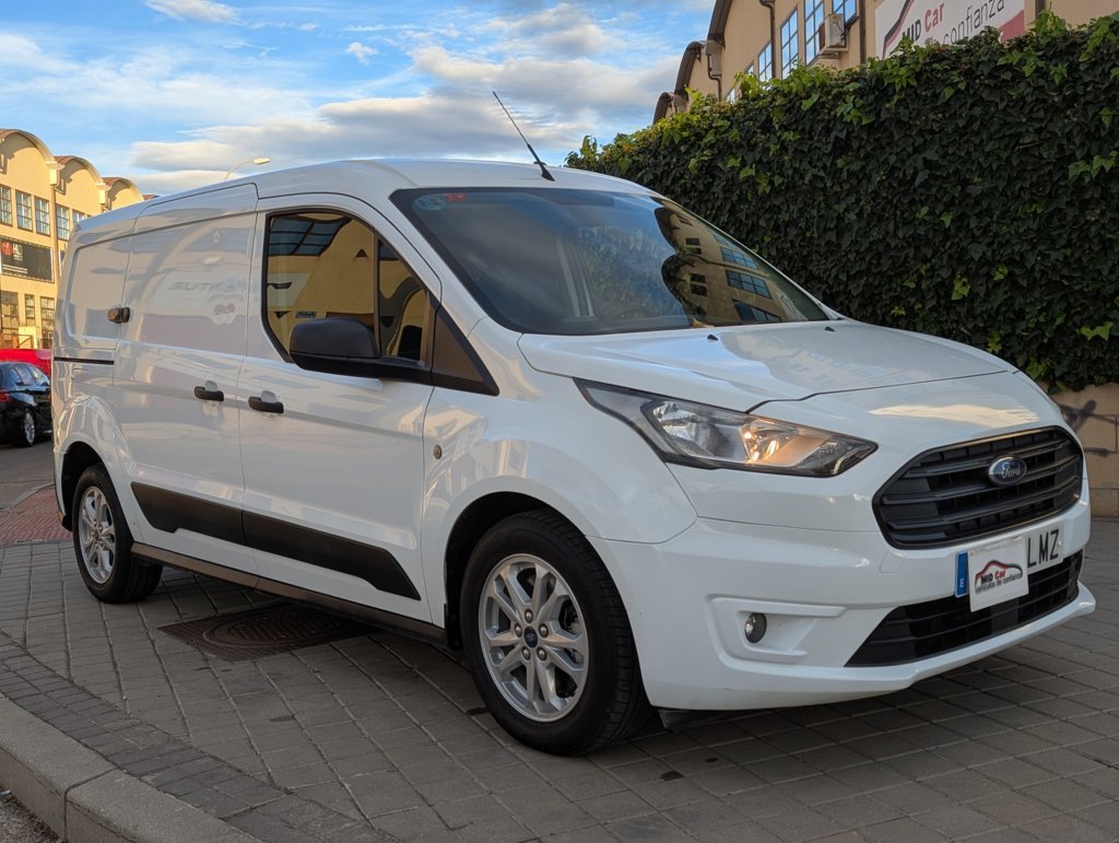 MIDCar coches ocasión Madrid Ford Transit Connect Van 1.5EcoBlue  Trend 240  S&S Trend L2, 3 Plazas, 6 Velocidades, 120Cv,