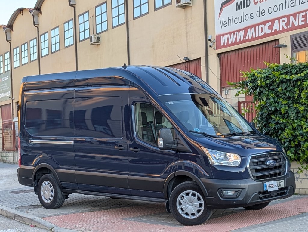 MIDCar coches ocasión Madrid Ford Transit 2.0Tdci  350 96kW L3H3 Van Trend RWD Nacional IVA y Garantía Incl Etiqueta C