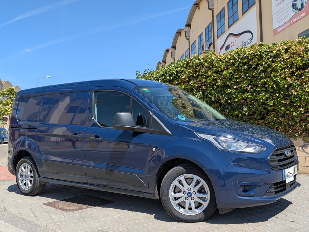 MIDCar coches ocasión Madrid Ford Transit Connect  1.5EcoBlueTrend 240 L2 4 Puertas 100Cv, 6 Velocidades, 3 Plazas, Etiqueta medioambiental C
