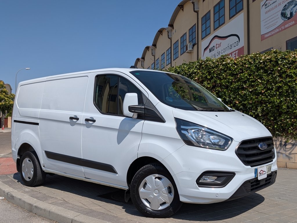 MIDCar coches ocasión Madrid Ford Transit Custom Van 2.0 TDCI 130Cv 280 L1 MHEV Trend con Etiqueta medioambiental ECO