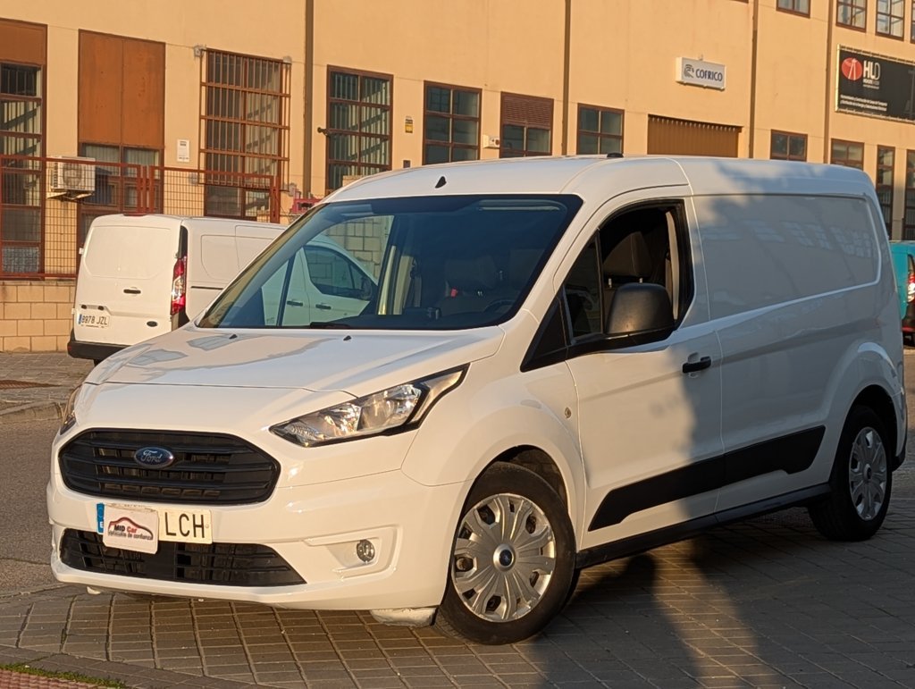 MIDCar coches ocasión Madrid Ford Transit Connect Van 1.5EcoBlue  Trend 210  S&S Trend L2, 3 Plazas, 6 Velocidades Etiqueta C IVA y Garantía Incl
