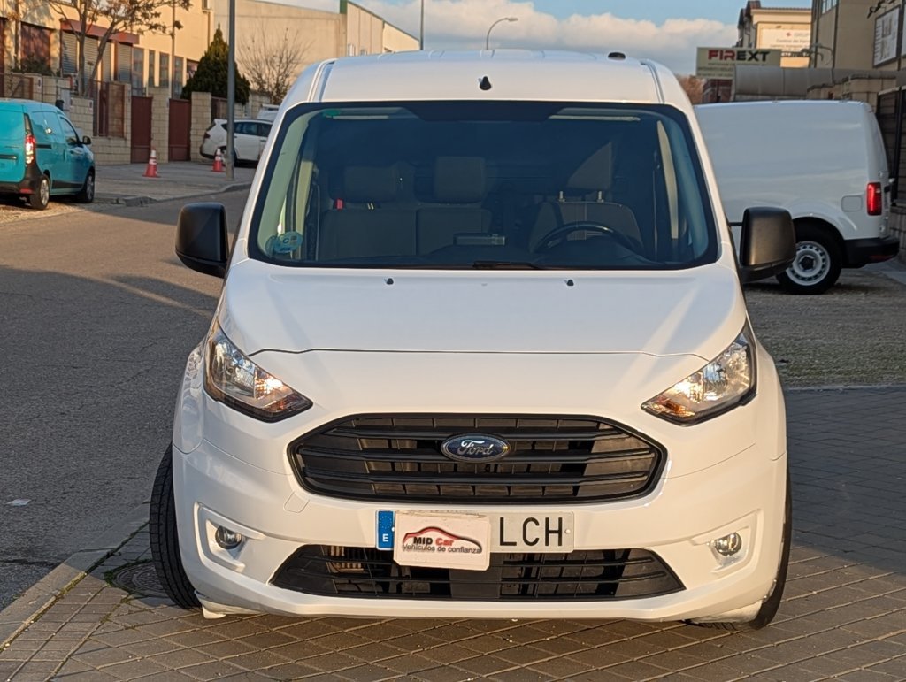 MIDCar coches ocasión Madrid Ford Transit Connect Van 1.5EcoBlue  Trend 210  S&S Trend L2, 3 Plazas, 6 Velocidades Etiqueta C IVA y Garantía Incl