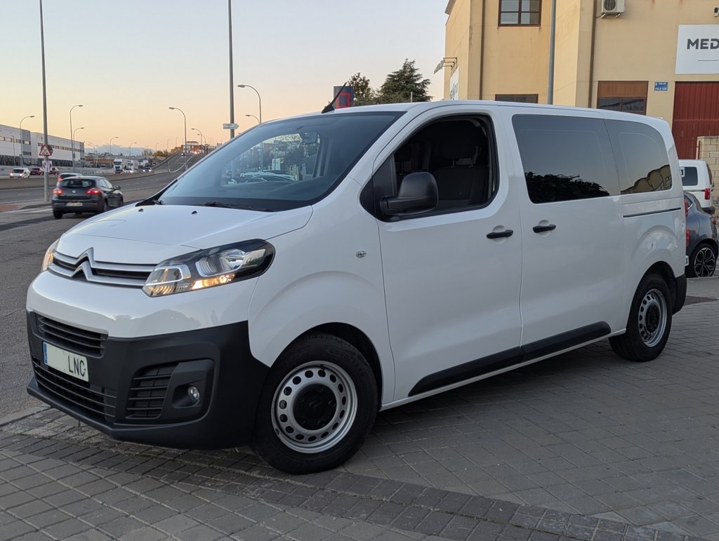 MIDCar coches ocasión Madrid Citroen Jumpy 2.0BlueHdi 150Cv , 6/9 Plazas con IVA y garantía Incl Etiqueta C