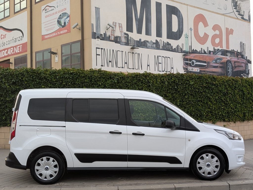 MIDCar coches ocasión Madrid Ford Transit Connect  Kombi 1.5 TDCi 100Cv Trend 230 L2  5 Puertas,  6 Velocidades, Etiqueta medioambiental C IVA Incl